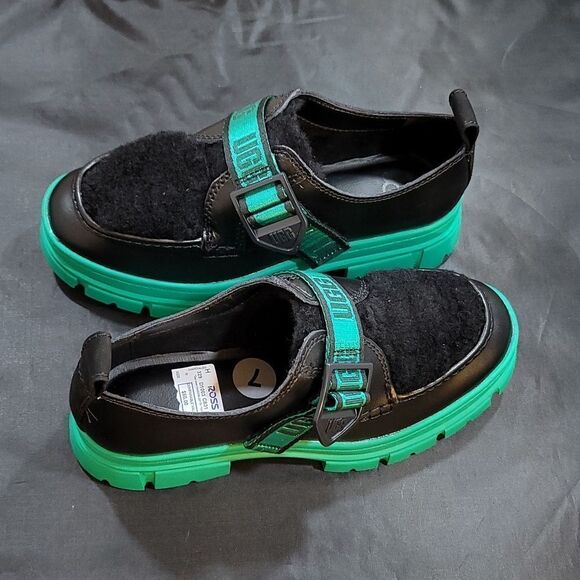 BRAND NEW UGG ASHTON SHOE PLUSH EMERALD GREEN WATERPROOF LEATHER SHOES G1 - Picture 7 of 16